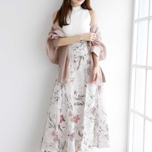 Mercuryduo Floral Flare maxi skirt - Picture 3 of 10